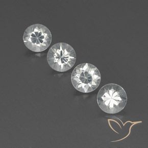 4.64ctw Naturel Blanc Zircon, Tour, VVS-VS