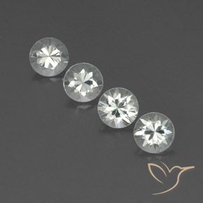 4.79ctw Naturel Blanc Zircon, Tour, VVS-VS