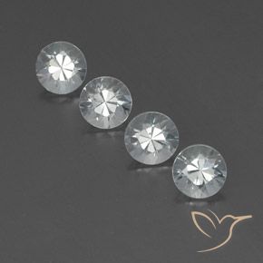 4.88ctw Naturel Blanc Zircon, Tour, VVS-VS