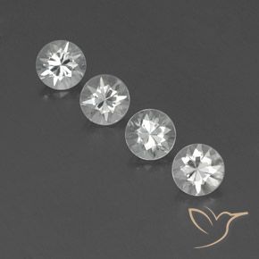 4.43ctw Naturel Blanc Zircon, Tour, VVS