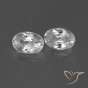 Shop natural 1.64ct Blanc clair Zircon gems, ovale, from Cambodge at GemSelect. In stock, global shipping!