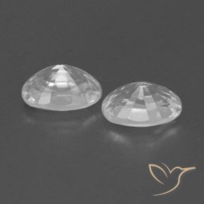 Shop natural 1.71ct Blanc clair Zircon gems, ovale, from Cambodge at GemSelect. In stock, global shipping!