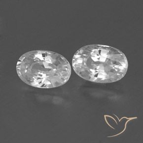 Shop natural 1.66ct Blanc clair Zircon gems, ovale, from Cambodge at GemSelect. In stock, global shipping!