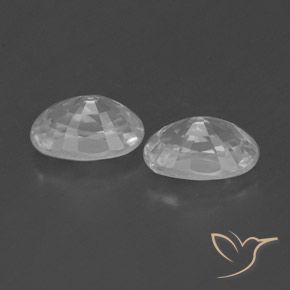 Shop natural 1.72ct Blanc clair Zircon gems, ovale, from Cambodge at GemSelect. In stock, global shipping!