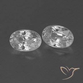 Shop natural 1.62ct Blanc clair Zircon gems, ovale, from Cambodge at GemSelect. In stock, global shipping!