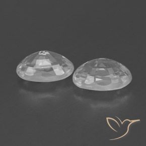 Shop natural 1.62ct Blanc clair Zircon gems, ovale, from Cambodge at GemSelect. In stock, global shipping!