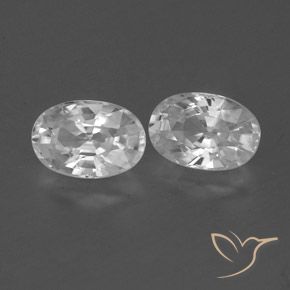 Shop natural 1.66ct Blanc clair Zircon gems, ovale, from Cambodge at GemSelect. In stock, global shipping!