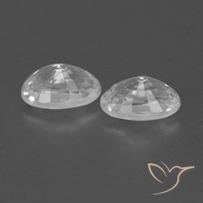 Shop natural 1.66ct Blanc clair Zircon gems, ovale, from Cambodge at GemSelect. In stock, global shipping!