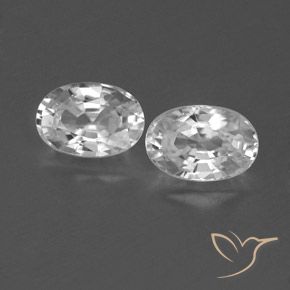 Shop natural 1.59ct Blanc clair Zircon gems, ovale, from Cambodge at GemSelect. In stock, global shipping!