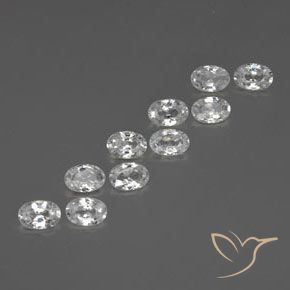 Shop natural 6.52ct Blanc clair Zircon gems, ovale, from Cambodge at GemSelect. In stock, global shipping!