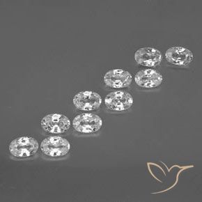 Shop natural 6.85ct Blanc Zircon gems, ovale, from Cambodge at GemSelect. In stock, global shipping!