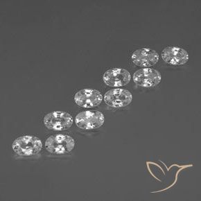 Shop natural 7.70ct Blanc clair Zircon gems, ovale, from Cambodge at GemSelect. In stock, global shipping!