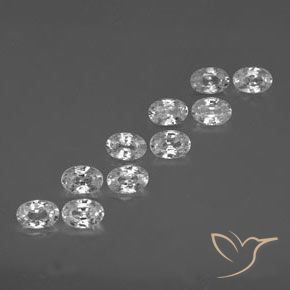 Shop natural 7.44ct Blanc clair Zircon gems, ovale, from Cambodge at GemSelect. In stock, global shipping!