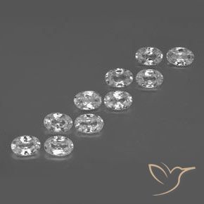 Shop natural 6.81ct Blanc clair Zircon gems, ovale, from Cambodge at GemSelect. In stock, global shipping!