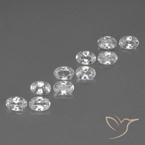 Shop natural 7.42ct Blanc clair Zircon gems, ovale, from Cambodge at GemSelect. In stock, global shipping!