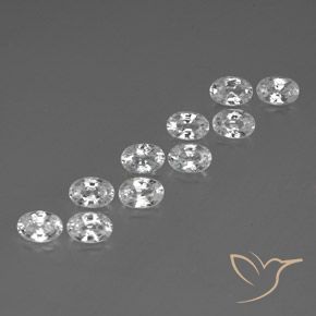 Shop natural 7.62ct Blanc Zircon gems, ovale, from Cambodge at GemSelect. In stock, global shipping!