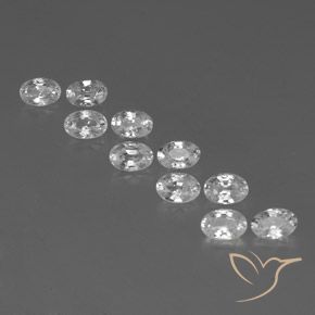 Shop natural 7.39ct Blanc Zircon gems, ovale, from Cambodge at GemSelect. In stock, global shipping!