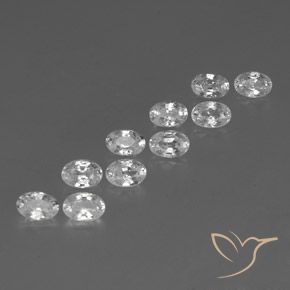 Shop natural 7.39ct Blanc Zircon gems, ovale, from Cambodge at GemSelect. In stock, global shipping!