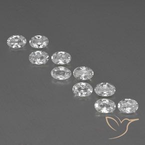 Shop natural 7.04ct Blanc Zircon gems, ovale, from Cambodge at GemSelect. In stock, global shipping!