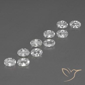 Shop natural 7.04ct Blanc Zircon gems, ovale, from Cambodge at GemSelect. In stock, global shipping!