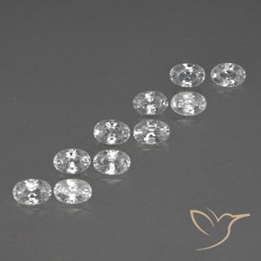 Shop natural 8.09ct Blanc Zircon gems, ovale, from Cambodge at GemSelect. In stock, global shipping!