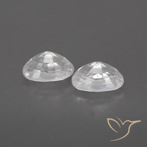 Shop natural 1.77ct Blanc Zircon gems, ovale, from Cambodge at GemSelect. In stock, global shipping!