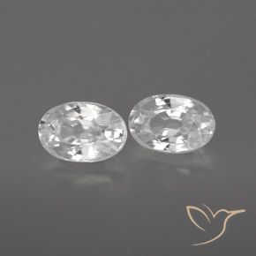 Shop natural 1.68ct Blanc Zircon gems, ovale, from Cambodge at GemSelect. In stock, global shipping!