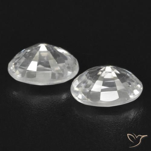 Shop natural 1.66ct Blanc Zircon gems, ovale, from Cambodge at GemSelect. In stock, global shipping!