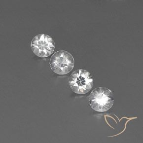 3.84ctw Naturel Blanc Zircon, Tour, VVS-VS