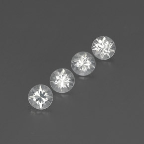 Achetez naturel 3,74ct blanc zircon gems, coupe roude, en provenance cambodge chez gemselect. en stock, livraison internationale!