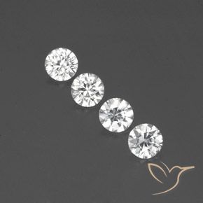 3.58ctw Naturel Blanc Zircon, Tour, VVS-VS