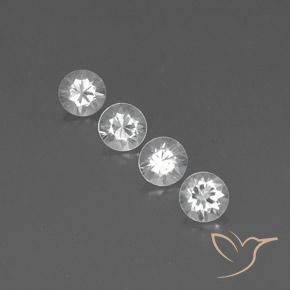 3.69ctw Naturel Blanc Zircon, Tour, VVS, Photo A