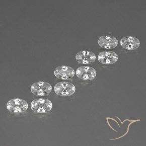 Shop natural 8.12ct Blanc Zircon gems, ovale, from Cambodge at GemSelect. In stock, global shipping!