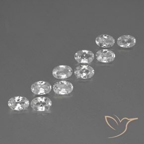 Shop natural 7.14ct Blanc Zircon gems, ovale, from Cambodge at GemSelect. In stock, global shipping!