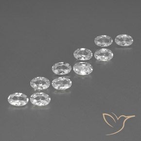 Shop natural 6.63ct Blanc Zircon gems, ovale, from Cambodge at GemSelect. In stock, global shipping!