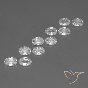Shop natural 6.66ct Blanc Zircon gems, ovale, from Cambodge at GemSelect. In stock, global shipping!