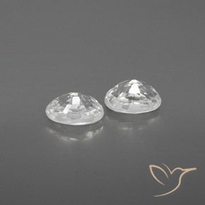Shop natural 1.66ct Blanc Zircon gems, ovale, from Cambodge at GemSelect. In stock, global shipping!