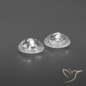 Shop natural 1.72ct Blanc Zircon gems, ovale, from Cambodge at GemSelect. In stock, global shipping!