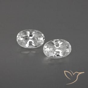 Shop natural 1.61ct Blanc Zircon gems, ovale, from Cambodge at GemSelect. In stock, global shipping!