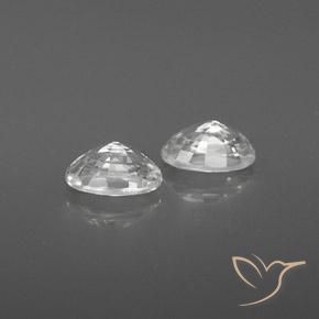 Shop natural 1.61ct Blanc Zircon gems, ovale, from Cambodge at GemSelect. In stock, global shipping!