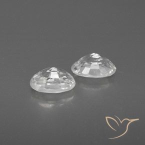 Shop natural 1.63ct Blanc Zircon gems, ovale, from Cambodge at GemSelect. In stock, global shipping!