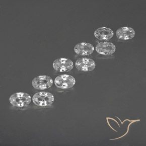 Shop natural 7.43ct Blanc Zircon gems, ovale, from Cambodge at GemSelect. In stock, global shipping!