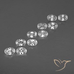 Shop natural 8.15ct Blanc Zircon gems, ovale, from Cambodge at GemSelect. In stock, global shipping!