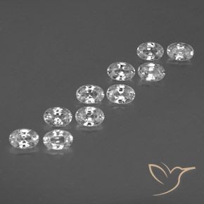 Shop natural 7.67ct Blanc Zircon gems, ovale, from Cambodge at GemSelect. In stock, global shipping!