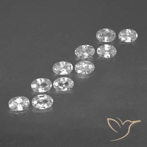 Shop natural 7.16ct Blanc Zircon gems, ovale, from Cambodge at GemSelect. In stock, global shipping!
