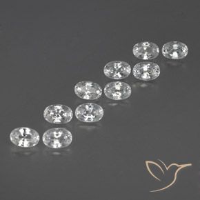 Shop natural 8.67ct Blanc Zircon gems, ovale, from Cambodge at GemSelect. In stock, global shipping!