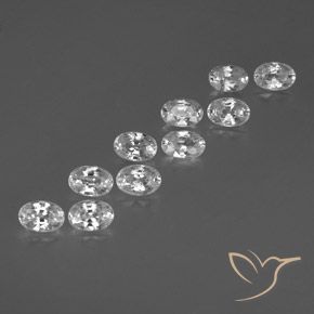 Shop natural 7.97ct Blanc Zircon gems, ovale, from Cambodge at GemSelect. In stock, global shipping!