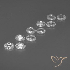 Shop natural 6.59ct Blanc Zircon gems, ovale, from Cambodge at GemSelect. In stock, global shipping!