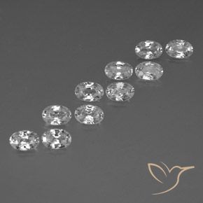 Shop natural 7.60ct Blanc Zircon gems, ovale, from Cambodge at GemSelect. In stock, global shipping!