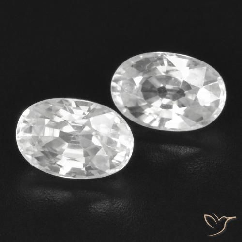 Shop natural 1.83ct Blanc Zircon gems, ovale, from Cambodge at GemSelect. In stock, global shipping!